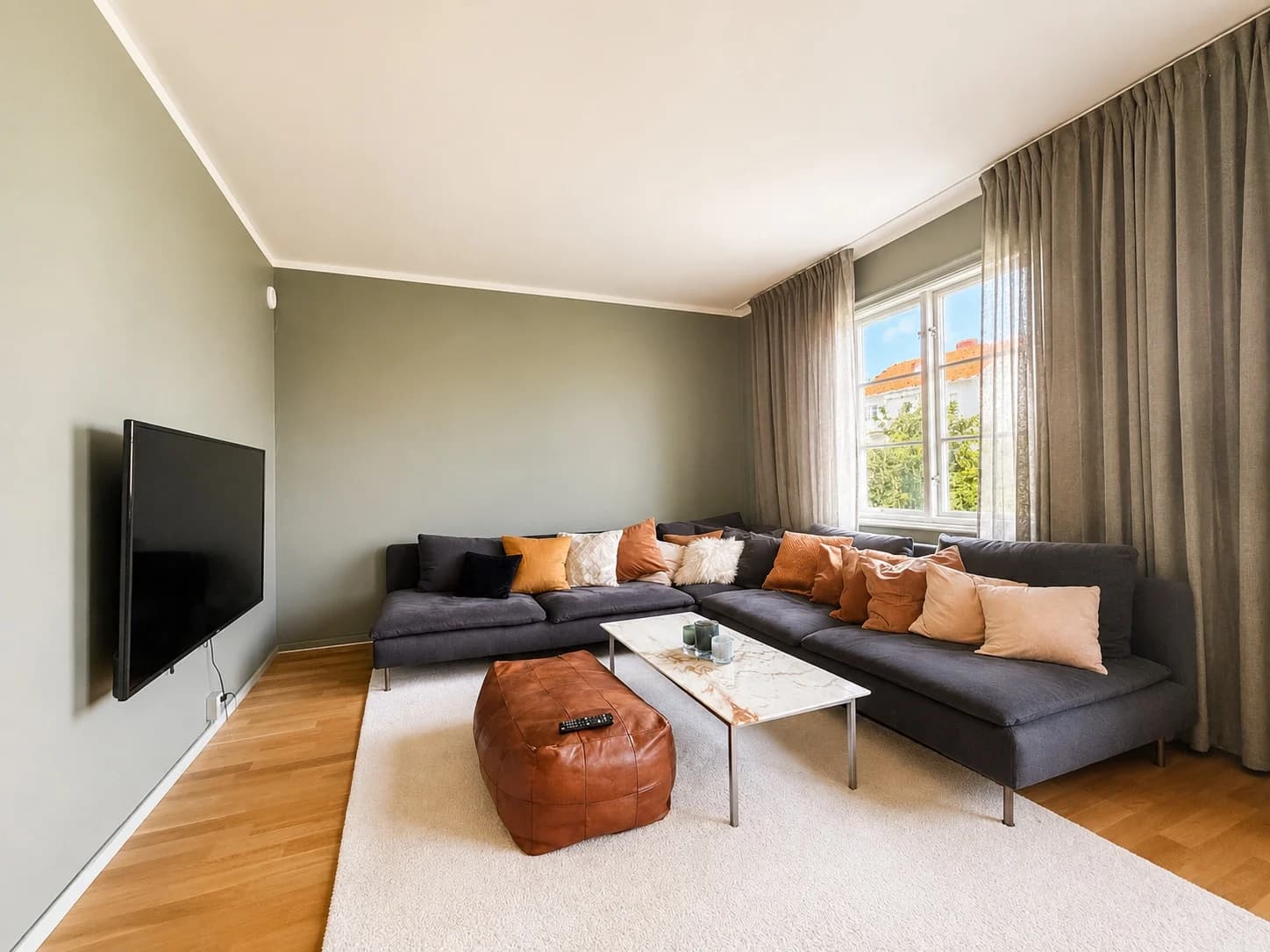 Living room in one of our homes in Örgryte.